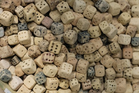 old cubes as very nice casino backgroundの写真素材