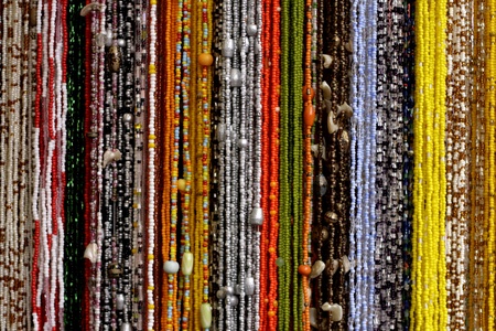jewelry background from the very nice color beads and minerals の写真素材