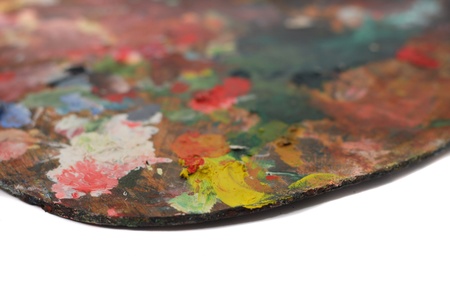 color palette isolated on the white backgroundの写真素材