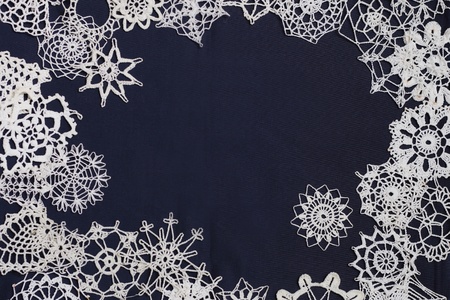 hand made christmas decoration as nice winter backgroundの写真素材