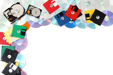 data background (floppy dissc, dvd, cd-rom, harddrive)