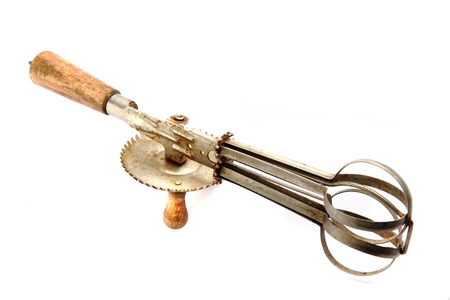 old mixer isolated on the white backgroundの写真素材