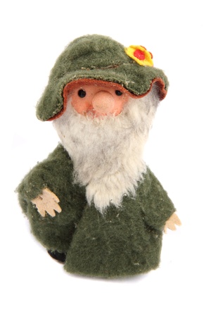 old homeless toy isolated on the white backgroundの写真素材