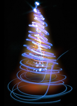 christmas tree as very nice holiday background の写真素材