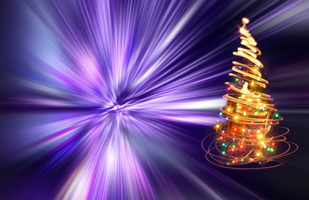 christmas tree as very nice holiday background の写真素材