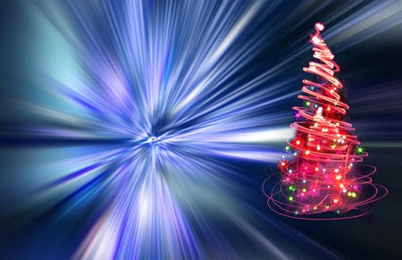 christmas tree as very nice holiday background の写真素材