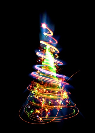 christmas tree as very nice holiday background の写真素材