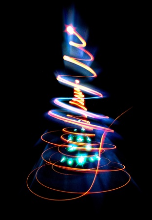 christmas tree as very nice holiday background の写真素材