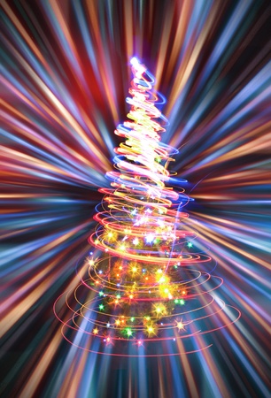 christmas tree as very nice holiday background の写真素材