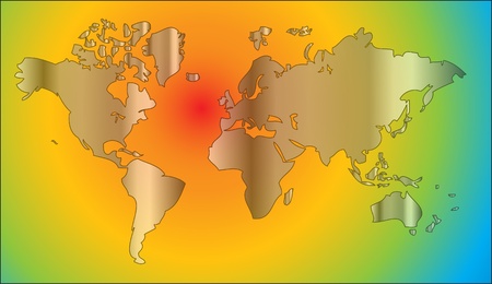 world map in rainbow colors as nice geography backgroundのイラスト素材