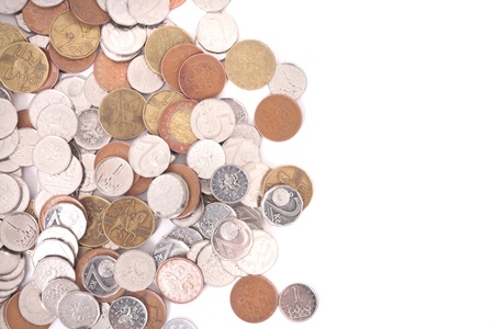 czech money isolated on the white background