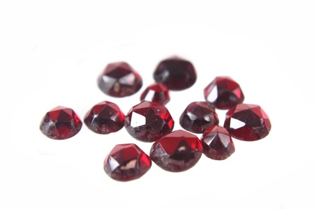 natural pyrope garnet minerals  gems  from czech republicの写真素材