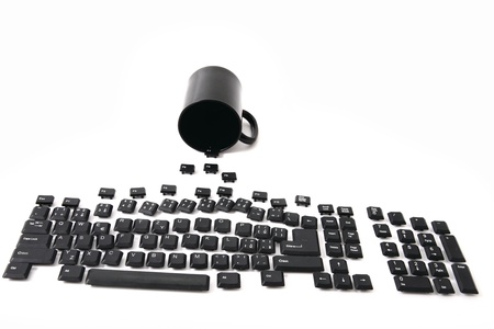 keyboard from alphabet, signs, numbers, keyboard keys の写真素材