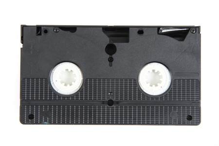 videotape  video cassette  isolated on the white background