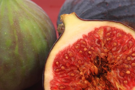 fresh fig as nice natural food backgroundの写真素材