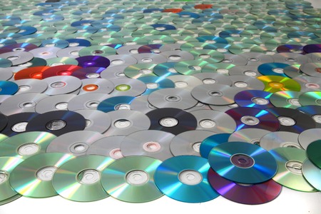 CD and DVD media as nice technology background