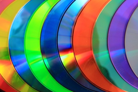 CD and DVD data as nice color  background
