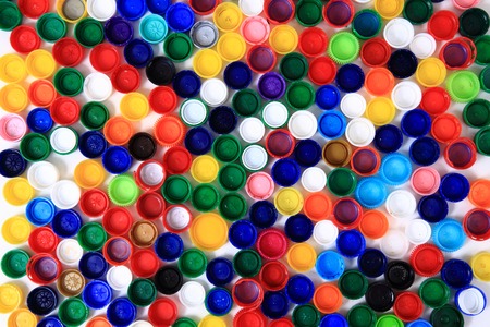color plastic caps の写真素材