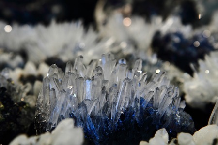 natural crystal as very nice mineral background の写真素材