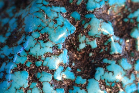 blue turquoise mineral texture as natural background