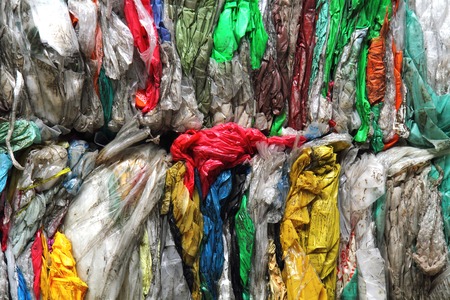color plastic texture as nice recycle backgroundの写真素材