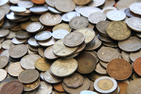 old european coins as nice financial background