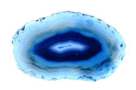 agate slice isolated on the white backgroundの写真素材