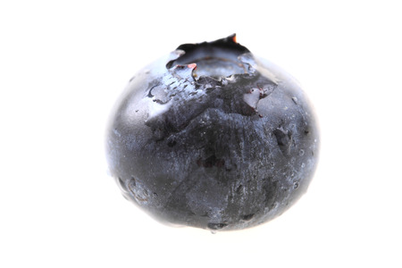 detail of blueberry isolated on the white backgroundの写真素材