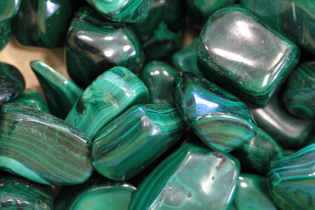 malachite collection as nice natural mineral background