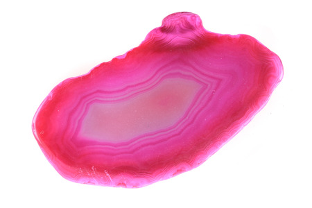 agate slice isolated on the white background