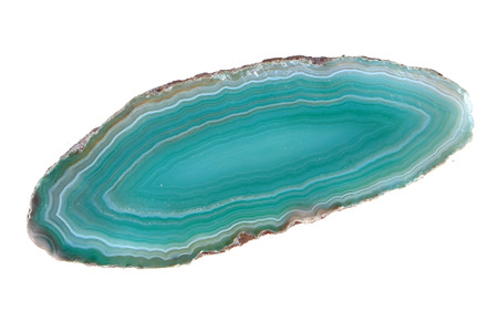 agate slice isolated on the white background