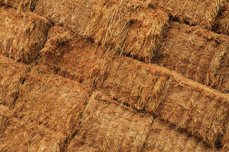 corn straw cubes as nice agricultural background