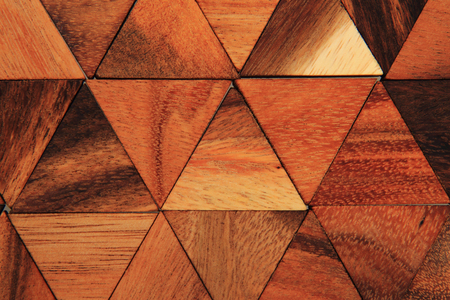 wooden triangle texture as nice natural backgroundの写真素材