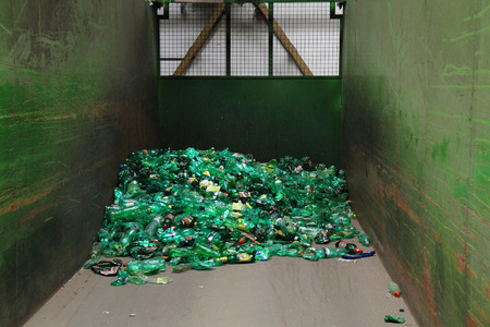 plastic pet bottle garbage from recycle industry