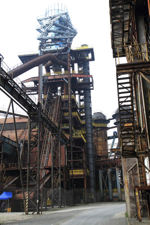 The Lower Vitkovice area (Dolni oblast Vitkovice), Ostrava, Czech Republic - ironworks, National Culture Heritageの写真素材