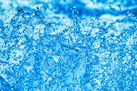 water from the wild river in the blue colorの写真素材