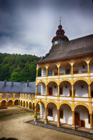 velke losiny castle as very nice czech historical buildingのeditorial素材