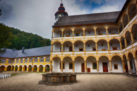 velke losiny castle as very nice czech historical building