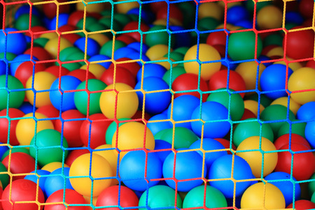 color balls texture as the part of color poolの写真素材