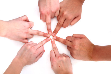 many human hands as very nice background