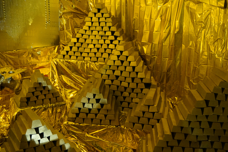 golden treasure in the gold mine Zloty Stockの写真素材