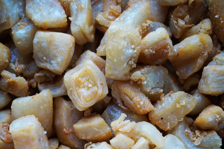 traditional czech cracklings as nice food backgroundの写真素材