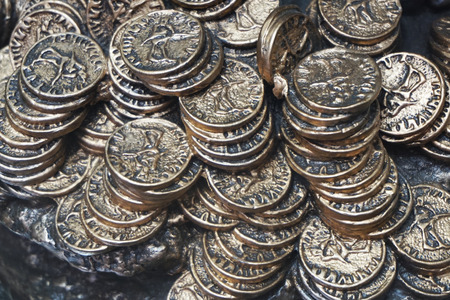 old coins texture as nice history background