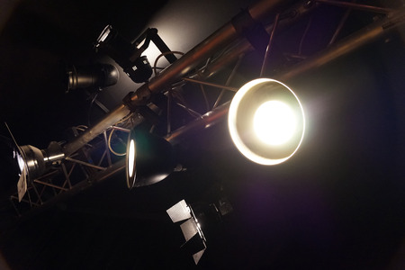 detail light ramp in the night as nice backgroundの写真素材