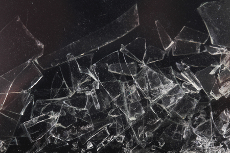micro photo of broken glass texture as nice background