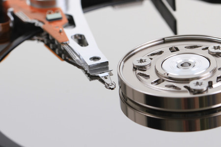 open new harddrive as nice technology background