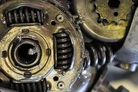 abstract motorcycle steel texture as nice backgroundの写真素材