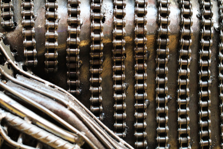 abstract motorcycle steel texture as nice backgroundの写真素材