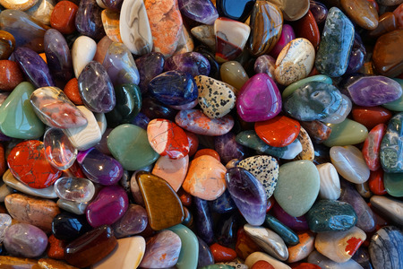 different natural mineral gems collection as nice backgroundの写真素材