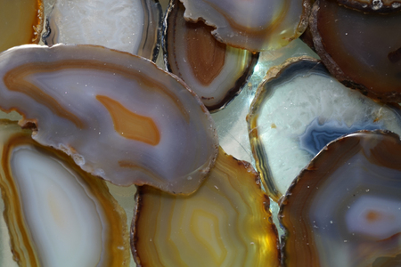 agate mineral collection as very nice background